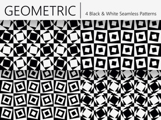 Set of 4 Abstract Seamless Patterns