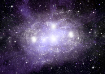 galaxy in a free space