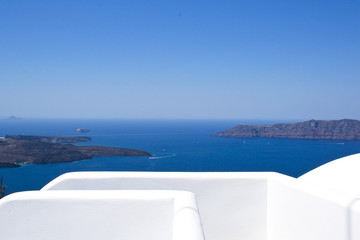 Panorama beautiful island of Santorini - Greece, Europe