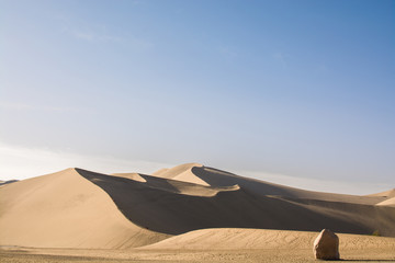 Fototapeta na wymiar Sand dune in Gobi Desert, China
