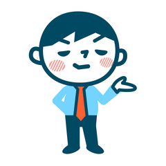 得意顔のビジネスマン