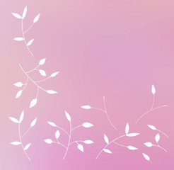 hand drawn petals - greeting card