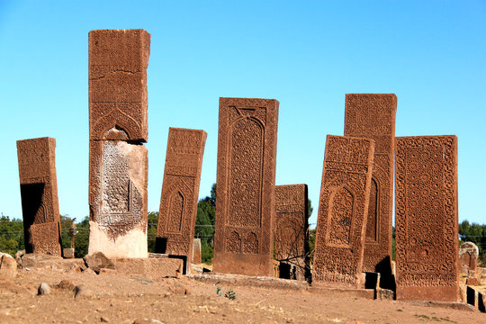 Seljukian grave yard in anatolia.