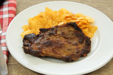 côte de porc grillée 14032016