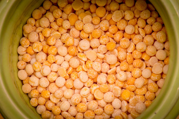 dry peas close up