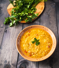 Red lentil soup