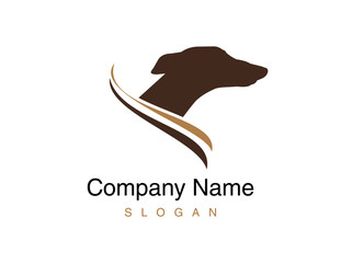 Greyhound dog logo