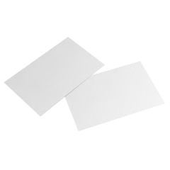 blank business card on white background