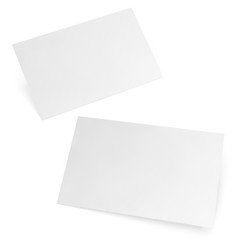 business cards template isolated on white background.