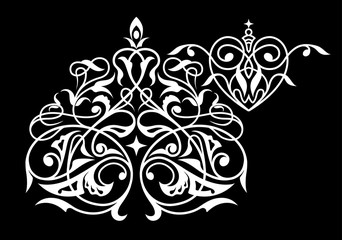 Decorative element traditional eastern ornament.
Traditional vector pattern.