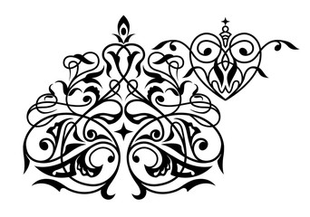 Decorative element traditional eastern ornament.
Traditional vector pattern.