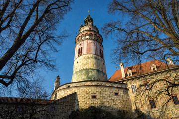 Fototapeta na wymiar Cesky Krumlov castle in Czech Republic