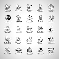 Doctor Icons Set - Vector Illustration