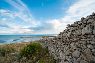 paesaggio di mare sulla costa Ragusana in Sicilia