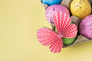 Colorful easter eggs.