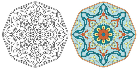Set of two mandala.