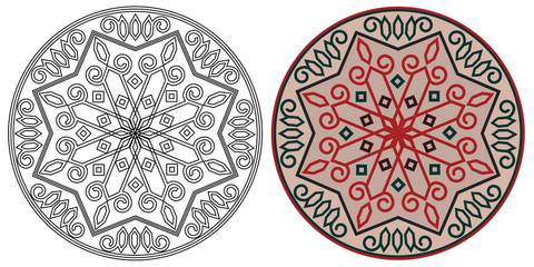 Set of two mandala.