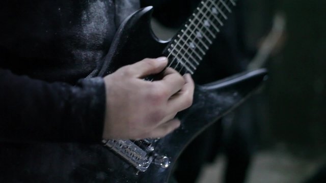 guitar in rehearsal