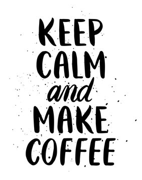 Fototapeta Keep Calm and Make Coffee