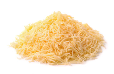 Heap of grated cheese 