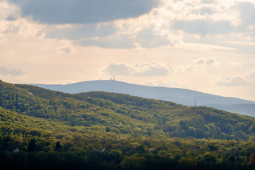 Blick zum Brocken von Wernigerode