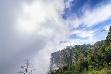 Beautiful view of Pillar Rocks of Kodaikanal, Tamil Nadu, India