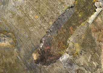 Fragment of charred skin of lander topographical satellite.