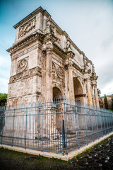 spring view of the Coliseum in Rome