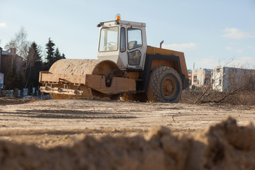 Road roller 
