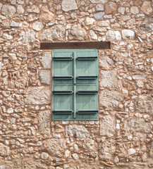 Wooden window shutters