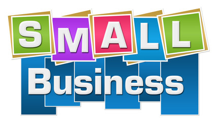 Small Business Colorful Squares Stripes 