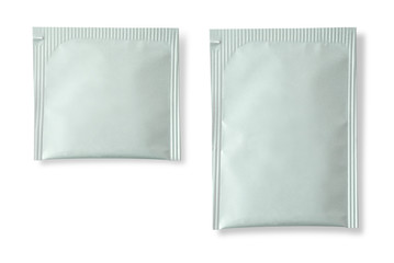 Blank white plastic sachet © Kornienko Alexandr
