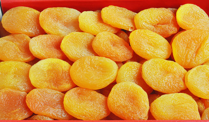 Traditional dried fruit. Dried apricot