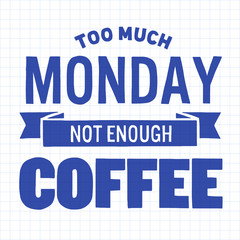 Fototapeta premium Lettering with quote about coffee. 