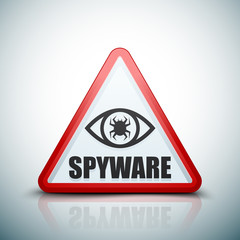 Spyware hazard sign