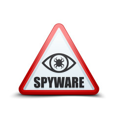 Spyware hazard sign