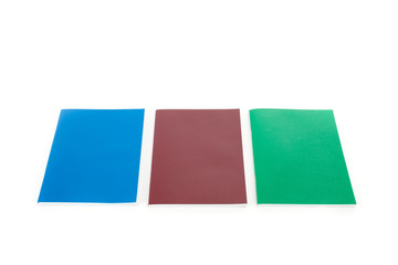 set of color notebook