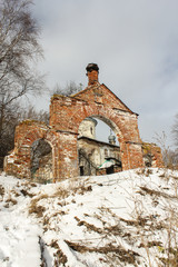 The old gate at the church on the hill.