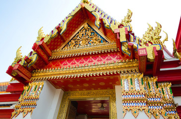Thai Architecture. Grand Palace in Bangkok, Thailand 