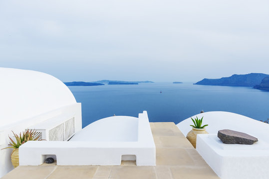Beautiful landscape in Santorini , Greece