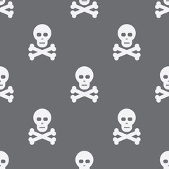 Seamless Scull Pattern Background