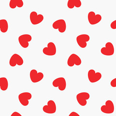 Seamless Playing Cards Hearts Suit Pattern