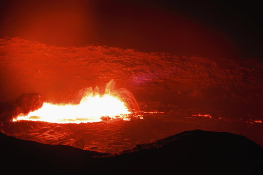 Burning lava lake of the Erta Ale volcano-Danakil-Ethiopia. 0215