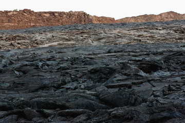 Solid lava field-Erta Ale volcano caldera. Danakil-Ethiopia. 0241