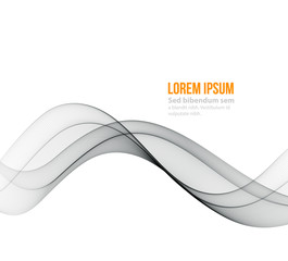 Abstract vector background, futuristic wavy 