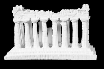White marble of acropolis