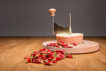 Italian cheese with peppers