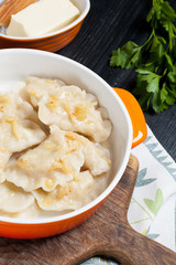 Delicious homemade dumplings.