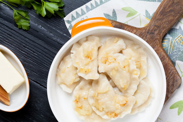 Delicious homemade dumplings.
