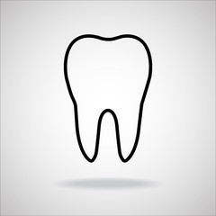 Tooth Icon. Vector illustration